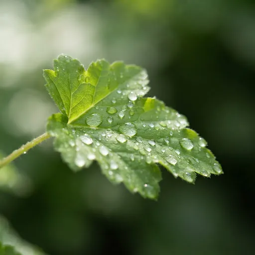 A close-up photograph of a simple, beautiful green leaf